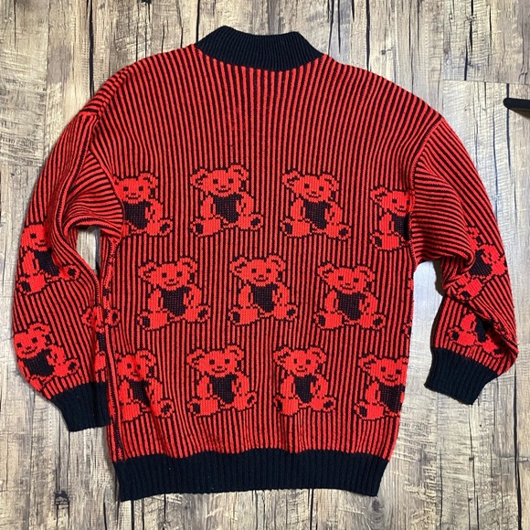 Vintage Adele Knitwear Teddy Bear Kawaii Sweater - Picture 2 of 7